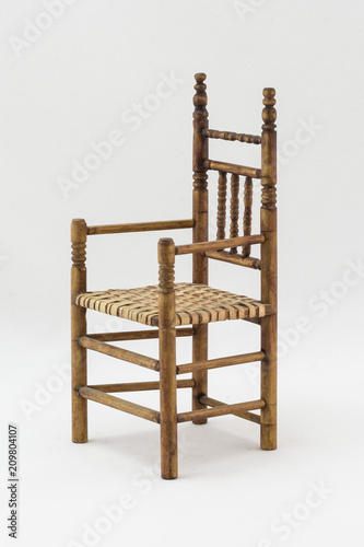 Wooden furniture. Antiques to decorate or furnish the interior of a house.