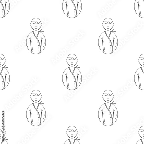 avatar fighter athlete icon. Element of Avatars icon for mobile concept and web apps. Pattern repeat seamless avatar fighter athlete icon. Can be used for web
