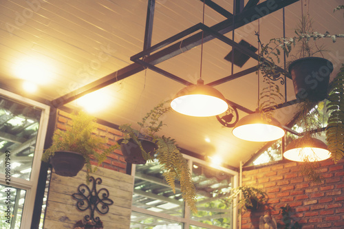 coffee cafe interior, vinta...