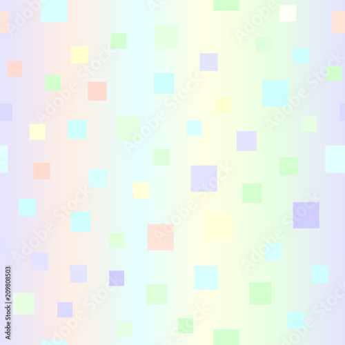 Glowing square pattern. Seamless vector