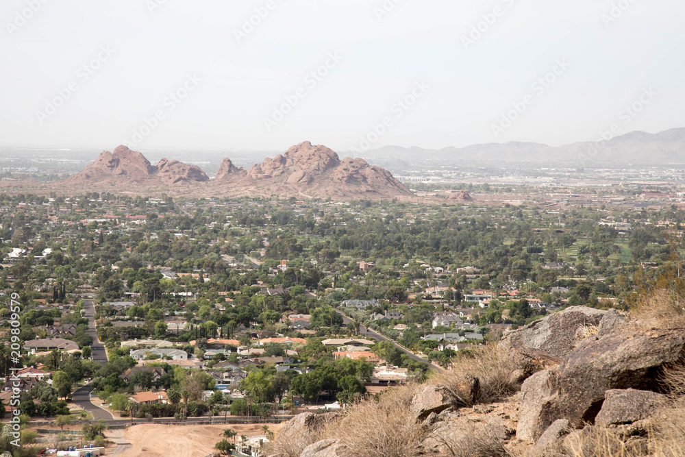 Rocks and mountain in Scottsdale, Arizona
