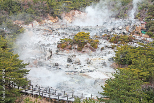 雲仙地獄　温泉地　長崎県