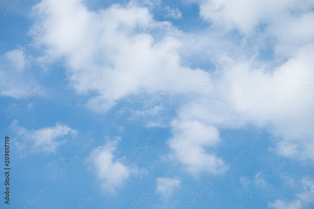 White Clouds on the bright sunny blue sky. Nature background. White Clouds on the bright sunny blue sky. Nature background.