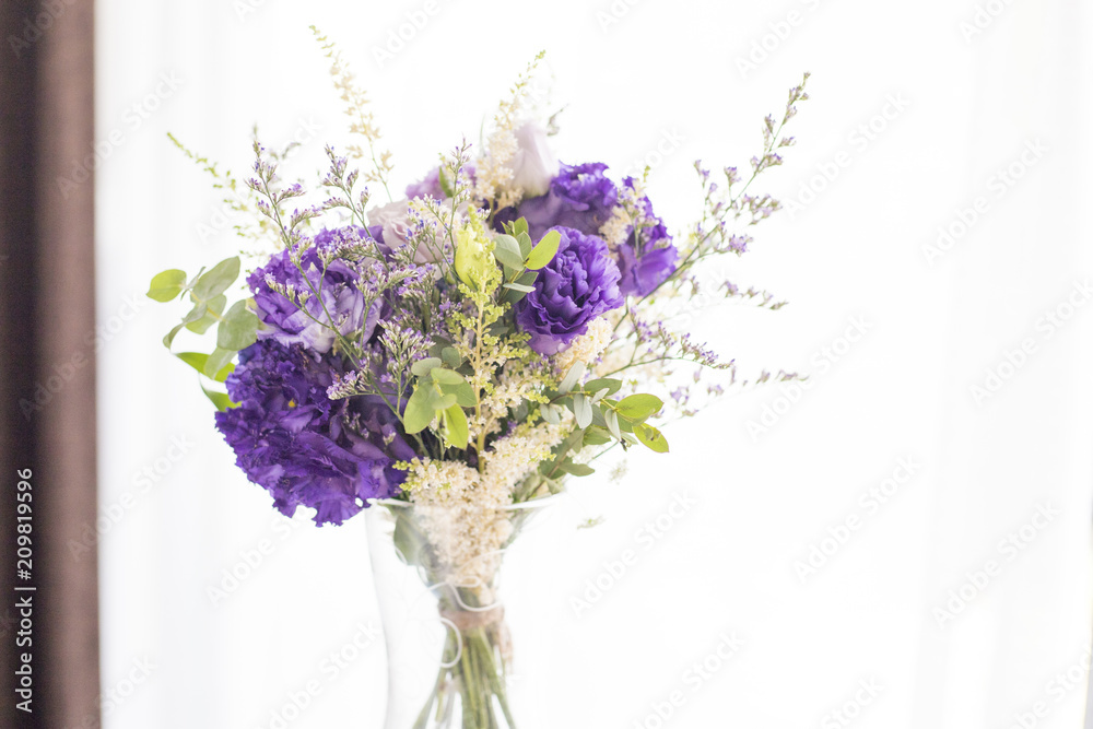 紫色の花束 Stock Photo Adobe Stock