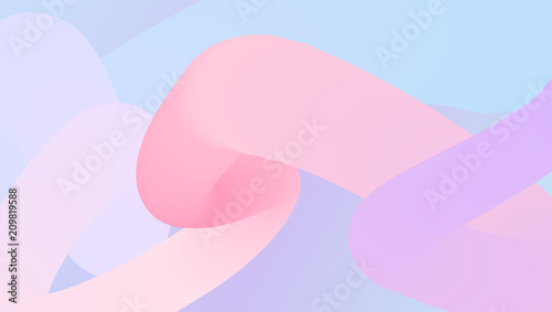 Soft abstract background. Pattern with digital blending. Futuristic flowing design with mix of pastel color. Resizable and editable vector illustration. Template for cards, cover, invitation.