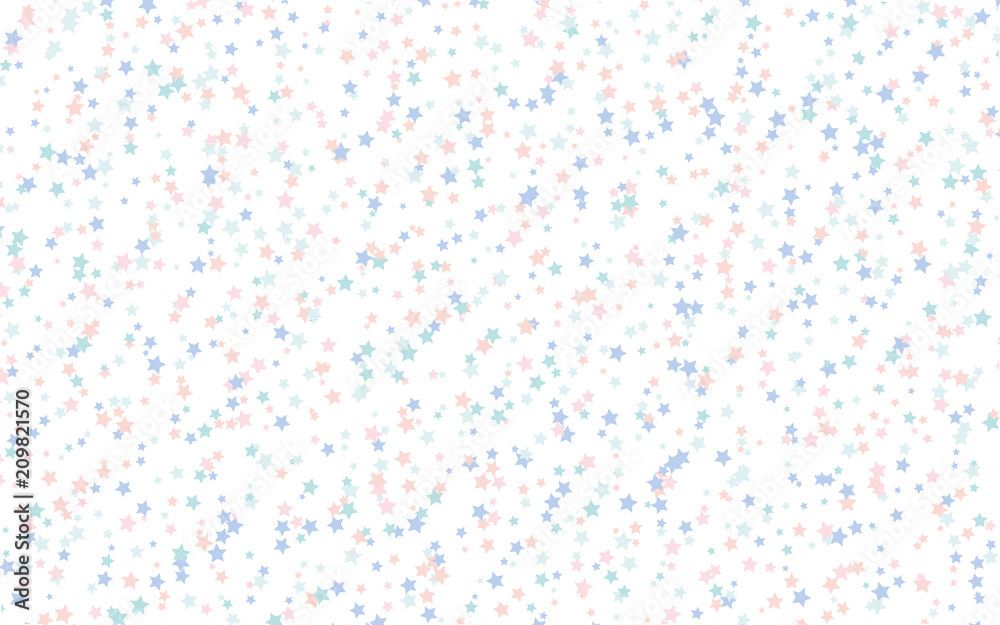 Transparent little stars of different colors on a white background. The pattern of the night sky. Vector illustration Transparent little stars of different colors on a white background. The pattern of the night sky. Vector illustration