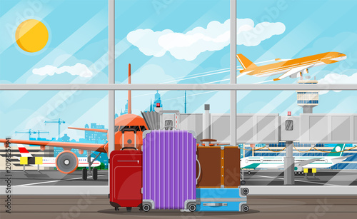 International airport concept.