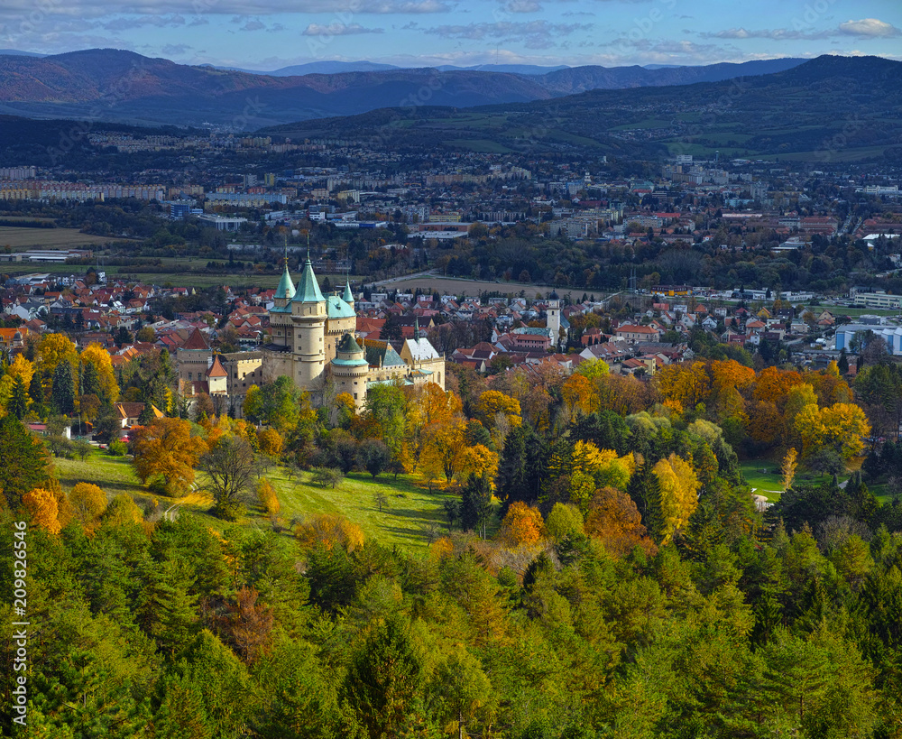 Fairytale Bojnice Castle, one of the most visited and most beautiful castles in central Europe.