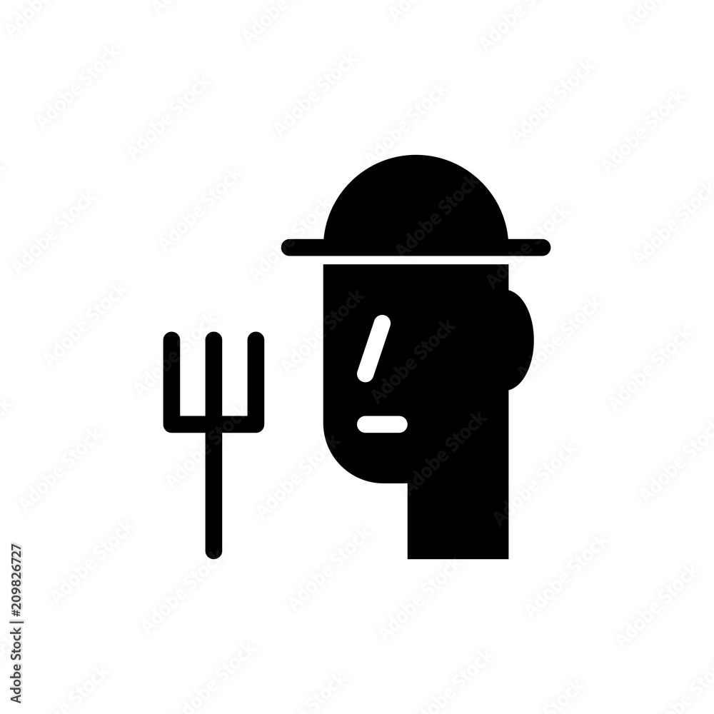 farmer icon vector illustration farmer icon vector illustration