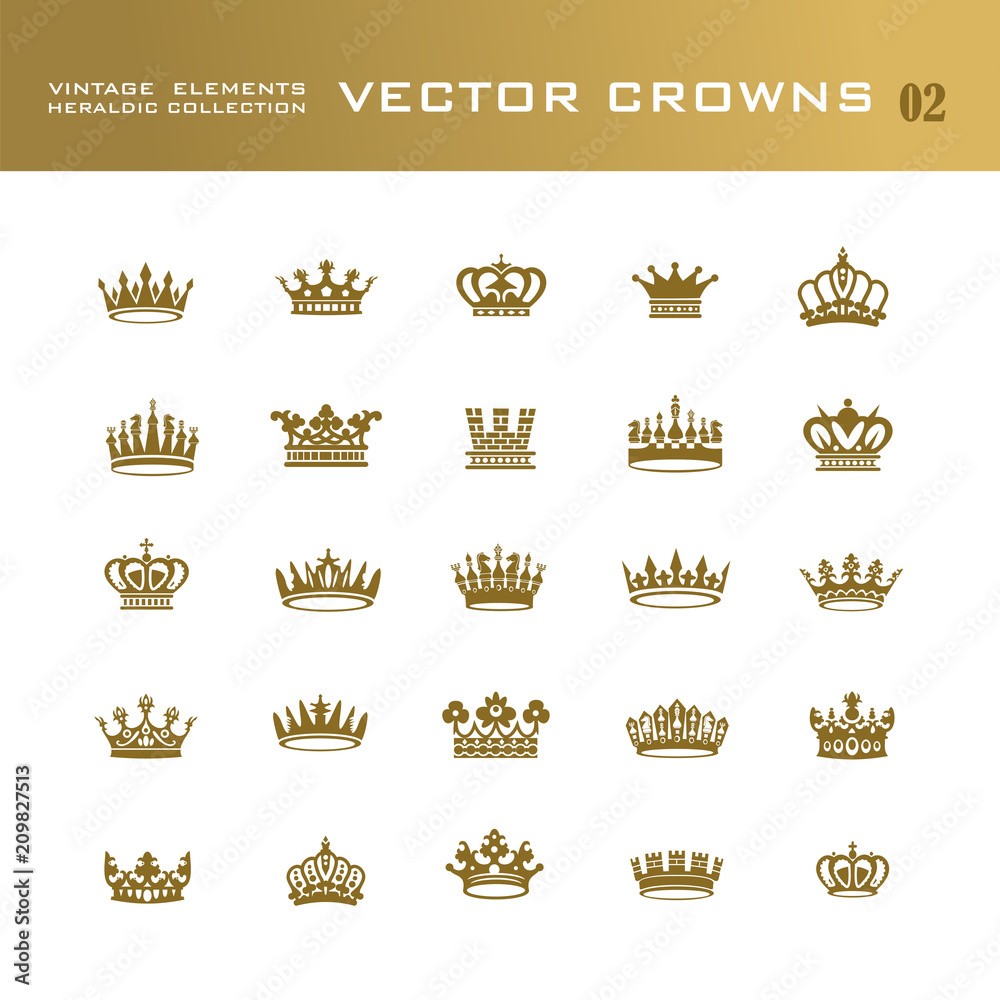 King and queen crowns symbols King and queen crowns symbols