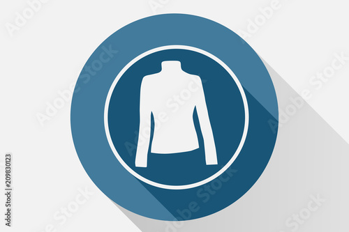 Icono azul de jersey.