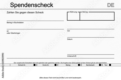 Scheck Linien weiß