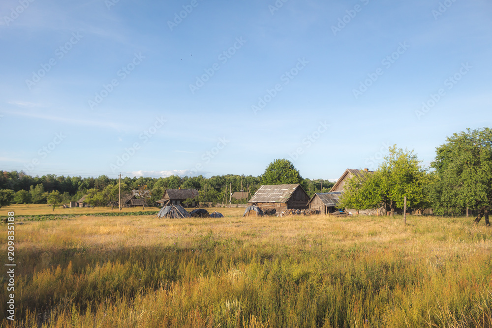 Summer time in the village of Belarus, Mirnoe Summer time in the village of Belarus, Mirnoe