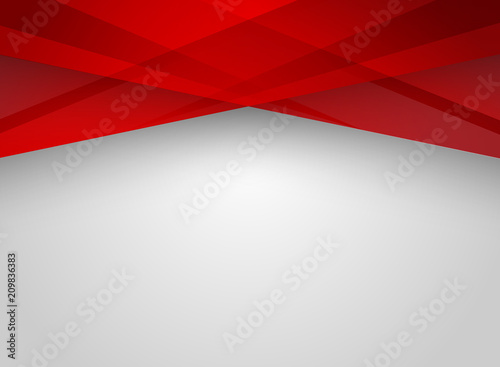 Abstract technology geometric red color shiny motion background.