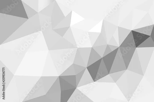 Obraz abstrakcyjne tło z trójkątów, biało-szary gradient