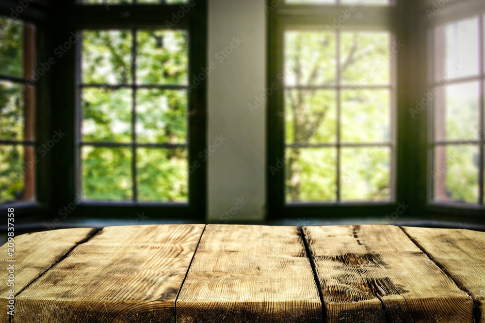 table desk and window background of summer time table desk and window background of summer time