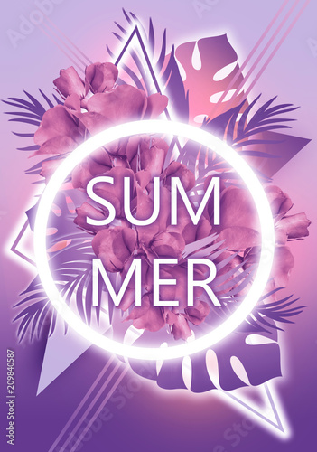 Minimalistic summer, modern...