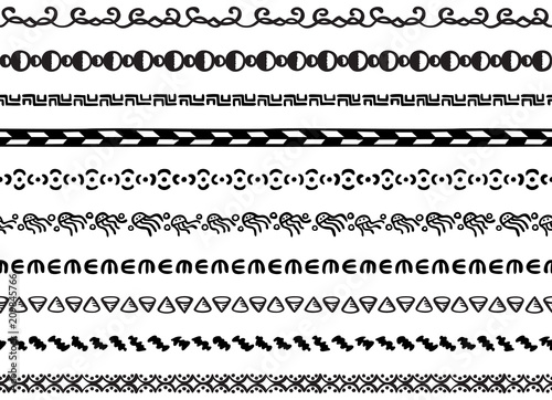 Illustrated seamless borders