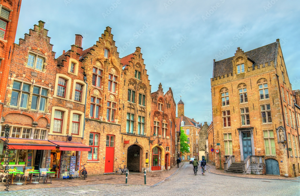 Traditional houses in Bruges, Belgium