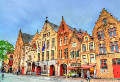 Fototapeta Naklejka Na Ścianę i Meble -  Traditional houses in Bruges, Belgium