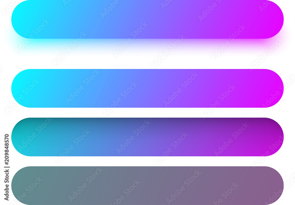 Colour web button templates isolated on white. Colour web button templates isolated on white.