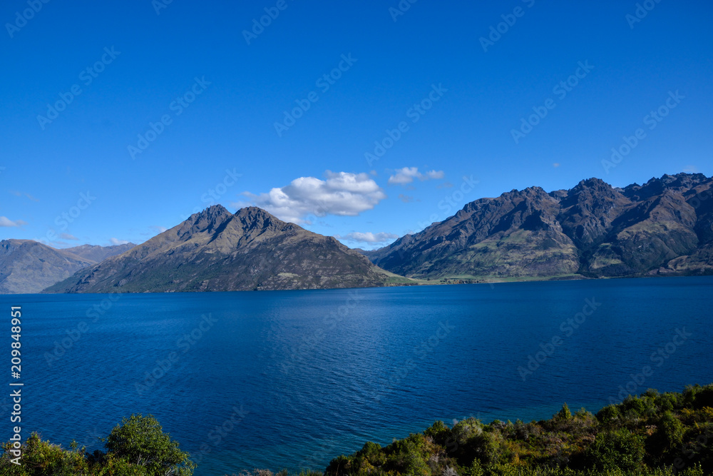 Queenstown , NEW ZEALAND - May 3, 2016: Queenstown in the fall