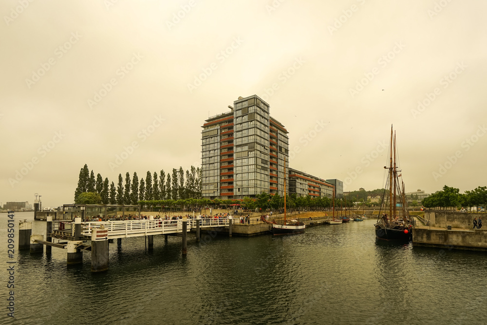 Naklejka premium Kiel, Hafen Hörn