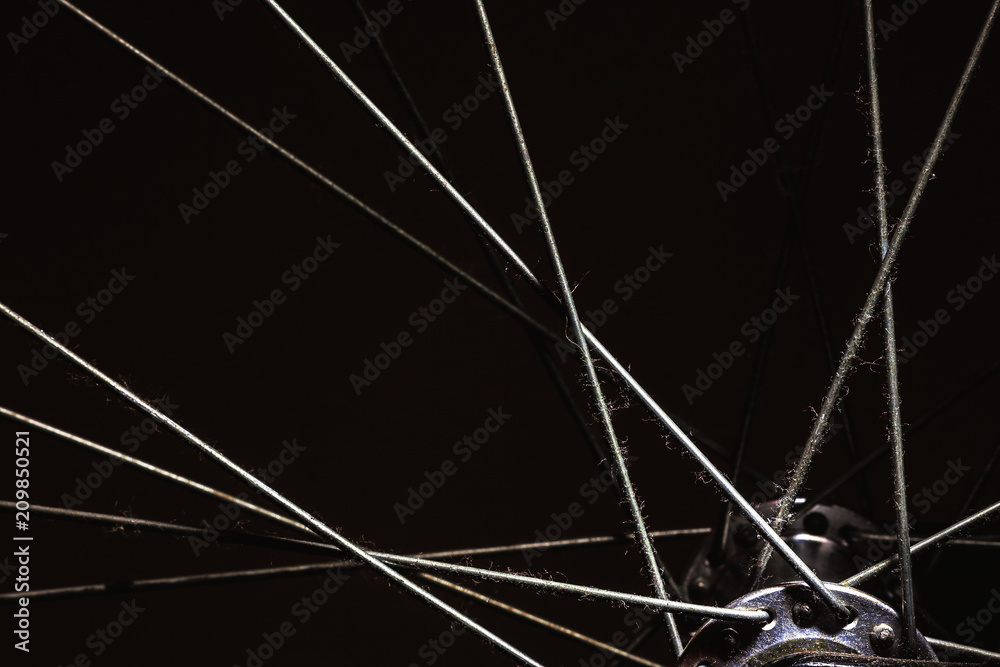 Fototapeta premium Bicycle Details by Night