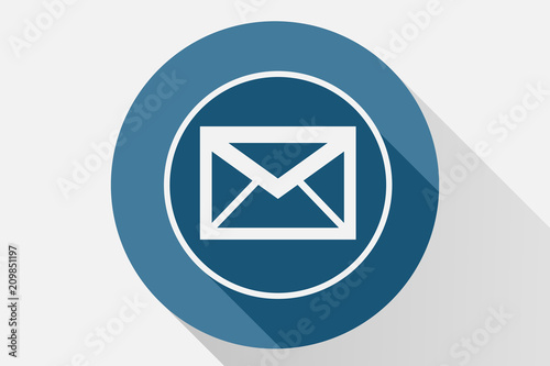Icono azul  de sms.