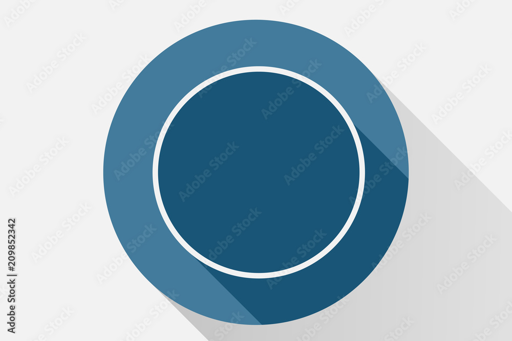 Icono azul de botón blanco. Icono azul de botón blanco.