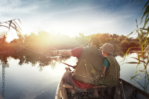 Fishing by the lake is our common passion