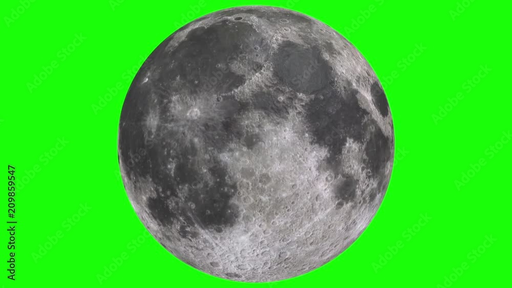 Moon Green Screen