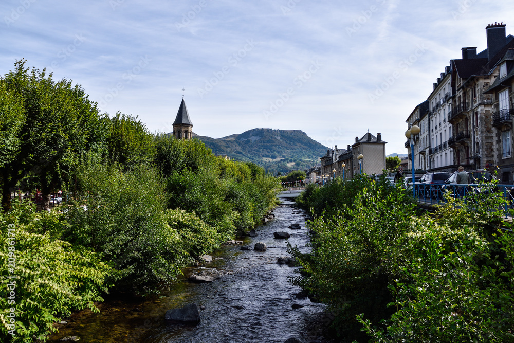 La Bourboule , France -September 22, 2016: Visit La Bourboule in Auvergne, France. La Bourboule , France -September 22, 2016: Visit La Bourboule in Auvergne, France.