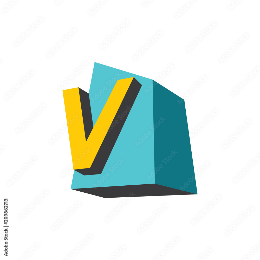 Sign of the letter V Sign of the letter V