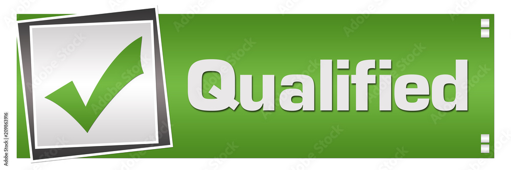 Qualified Green Grey Square Left Qualified Green Grey Square Left