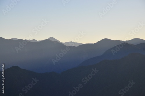Mountains at sunrise © YuanChieh