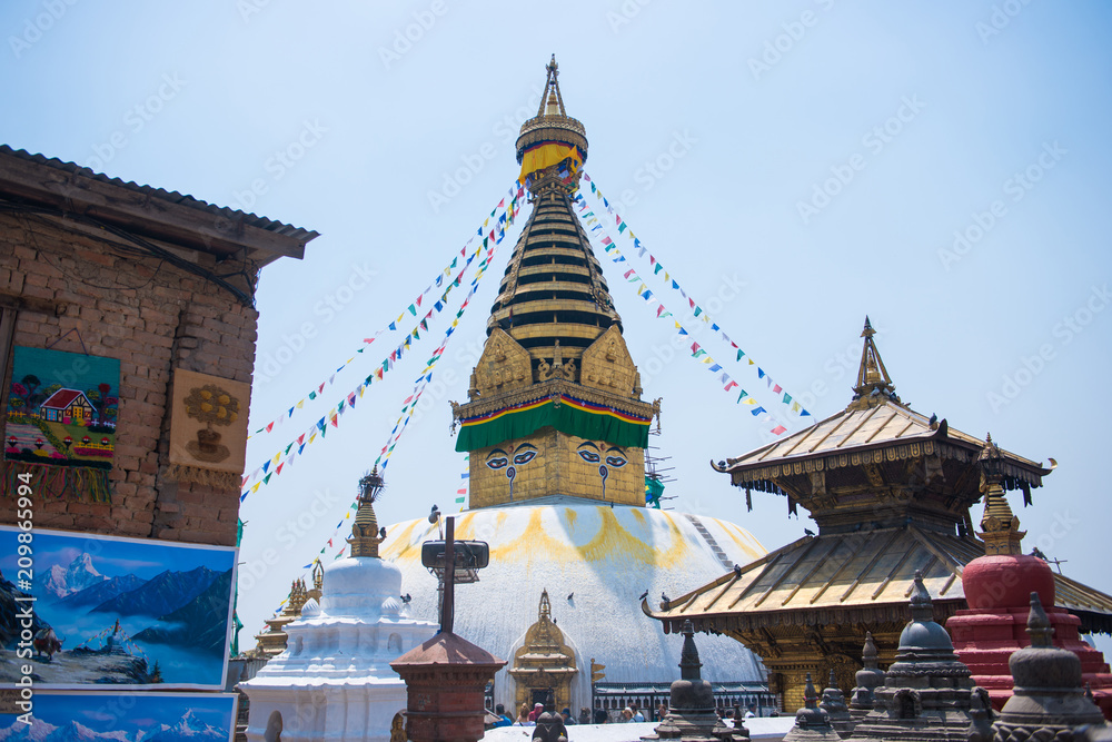 Fototapeta premium Swayambhunath - monkey temple in Nepal