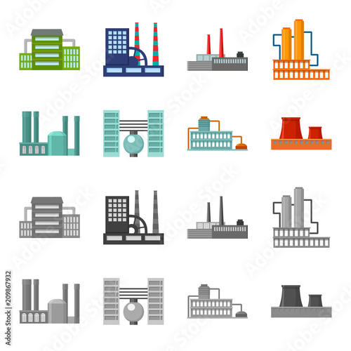 Industry, production.Factory set collection icons in cartoon,monochrome style vector symbol stock illustration web.