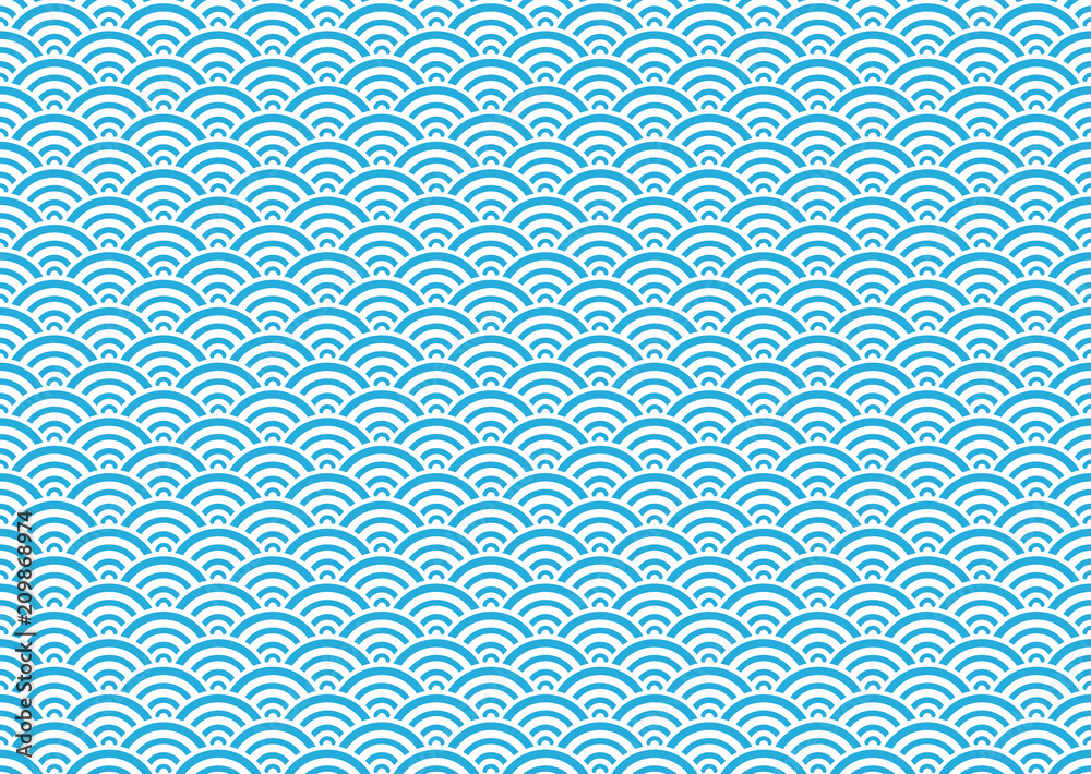 シームレスな和柄パターン 青海波 Stock Vector Adobe Stock シームレスな和柄パターン 青海波 Stock Vector Adobe Stock