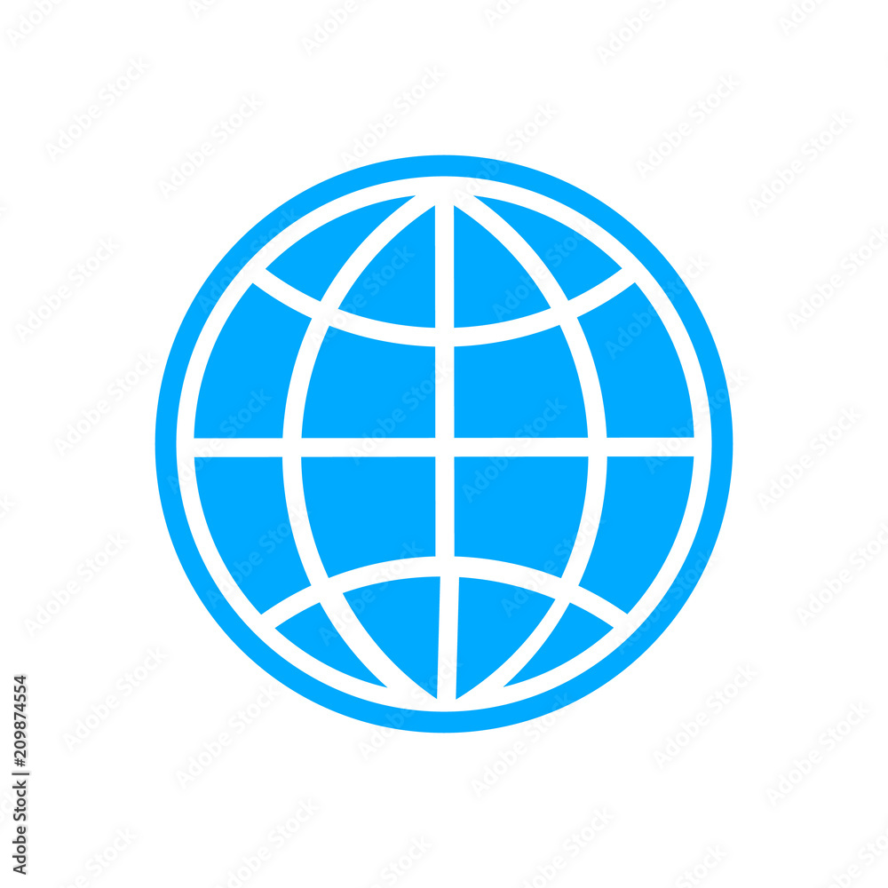 Globe icon, earth planet - global world, global sign - map isolated Globe icon, earth planet - global world, global sign - map isolated