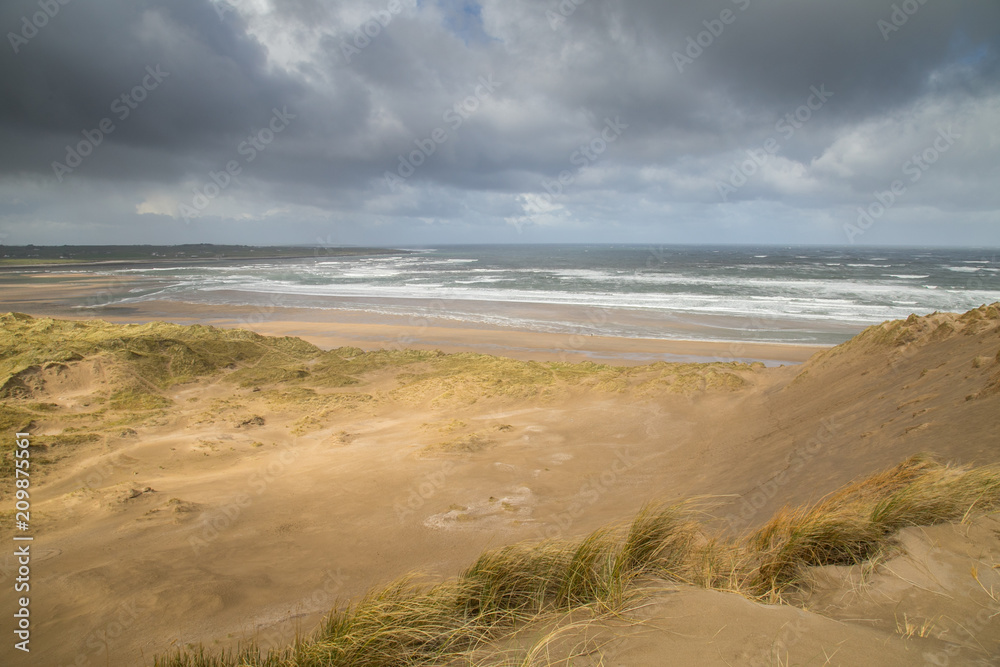 Bord de mer et dunes en Irelande