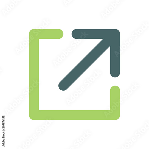 External Link Icon with Arrow & Box where You Know You're going to be leaving a website