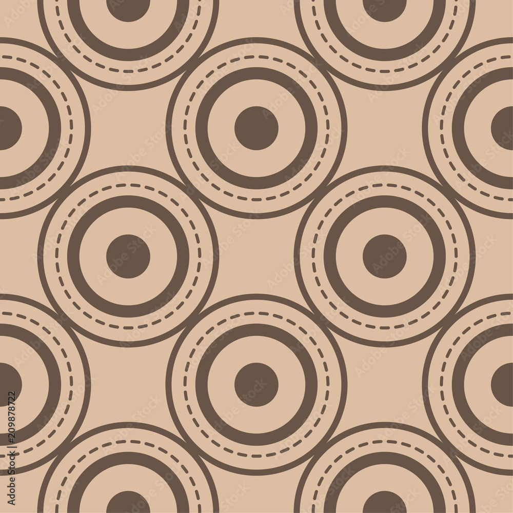 Beige and brown geometric print. Seamless pattern Beige and brown geometric print. Seamless pattern