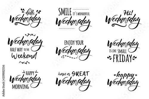wednesday hand drawn lettering photo