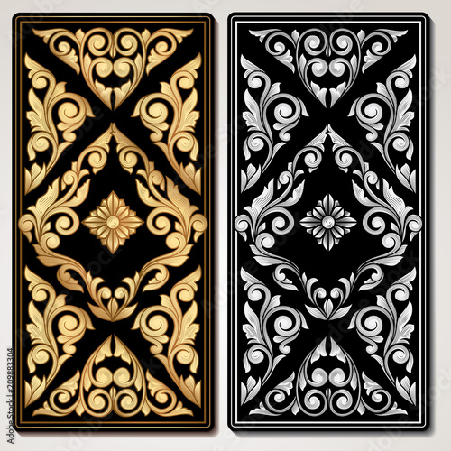 Decorative vintage panel