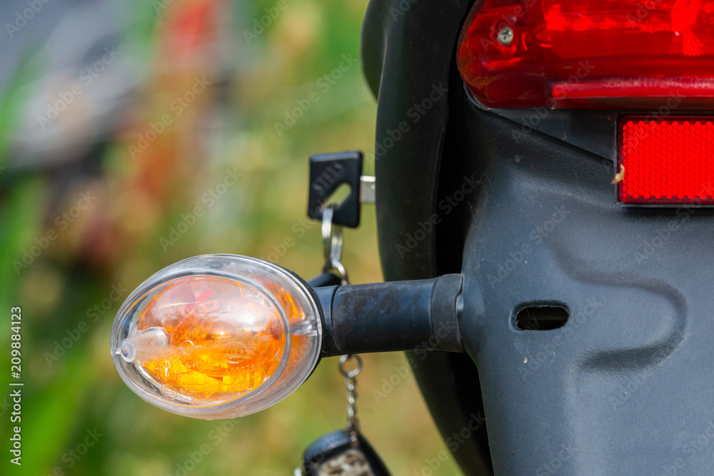 Modern motorcycle turn signal light