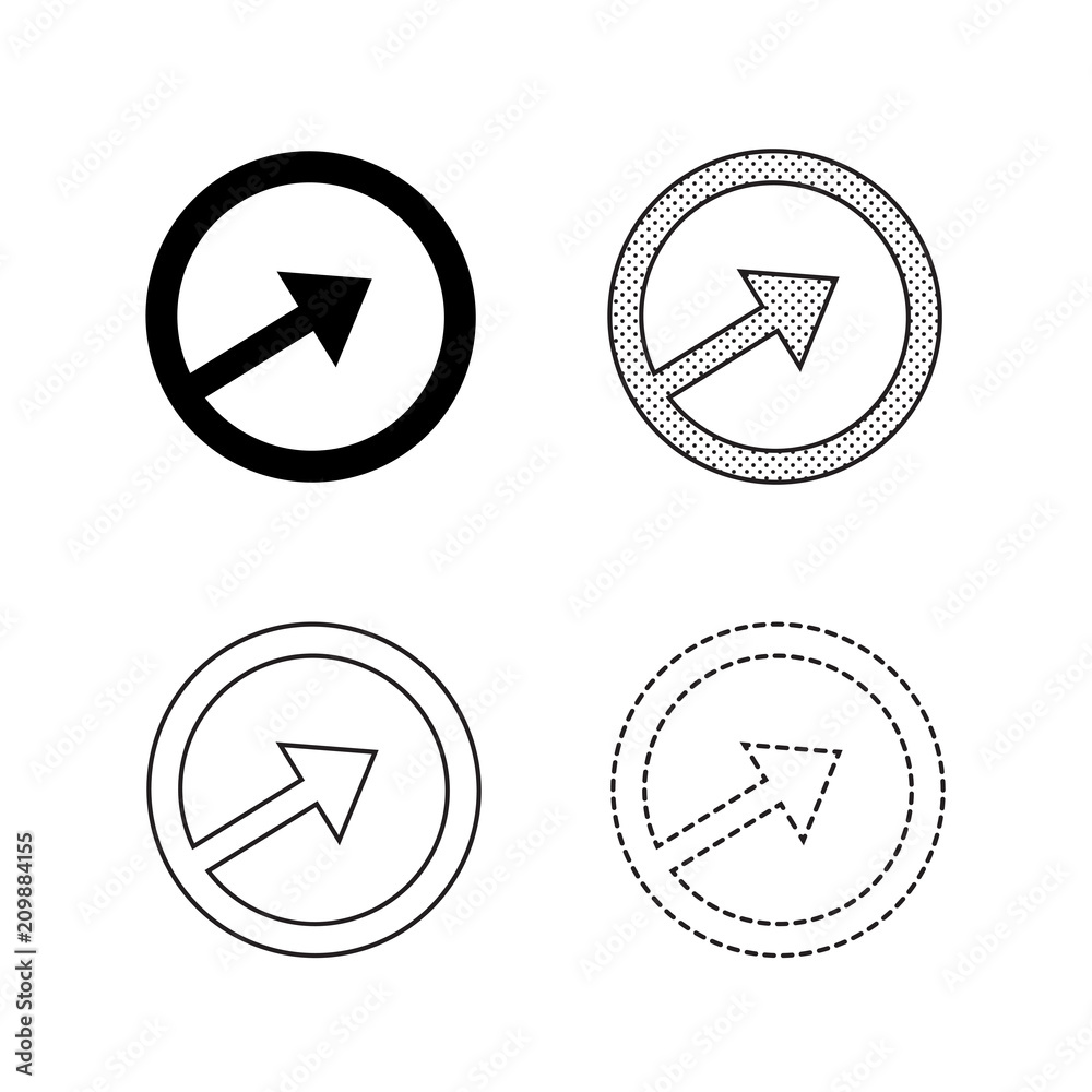 Vector arrow icon illustration