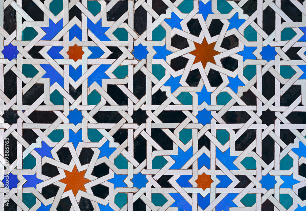 Tile decoration, Alcázar palace, Spain