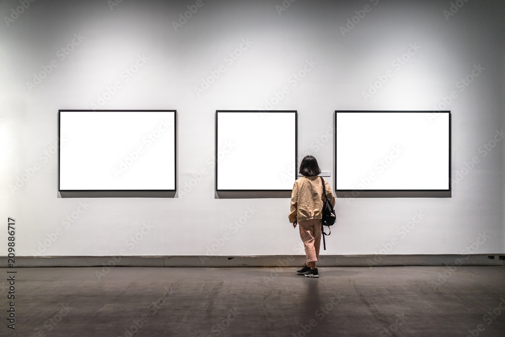 woman in gallery