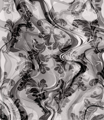 Gray marble background Vector. Luxury stone pattern textures